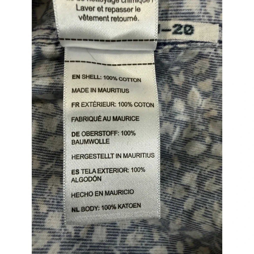 UNTUCKit Lakemont shirt regular fit Mens‎ 3XL Navy Floral Cotton Button Down EUC